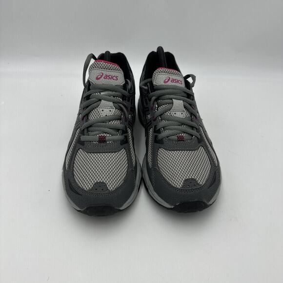 Asics Gel Venture 6 Trail Running Shoes Gray Black Pink Womens 10 D Wide Width - Picture 4 of 11